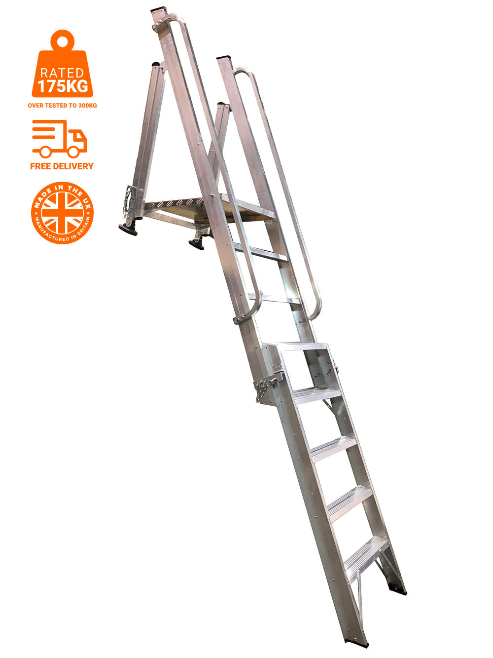 Retractable Pit, Excavation & Trench Access Ladder image 0